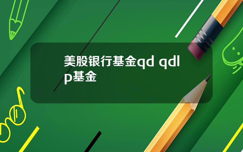 美股银行基金qd qdlp基金